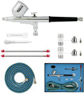 BT-130K Professional Dual Action Rechargeable Eco-Friendly Airbrush Kit 0.2mm 0.3mm 0.5mm Nozzles Copper Gravity Feed 7CC