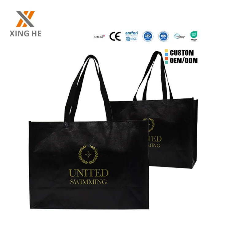 Custom Logo Manufacturer Pp Non Woven Bag Reusable Wholesale Ecofriendly Non Woven Shopping Bag