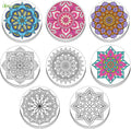 Wholesale Price 8Pcs Custom Mandala Velvet Poster with Markers Gel Pens Pencils Color Combination Datura Diy Colouring Toys