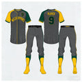 Custom Design Adult Full Kit Baseball Jerseys Uniform Sets Sublimated 100% Polyester V-neck Custom Team Name Quick Dry Plus Size