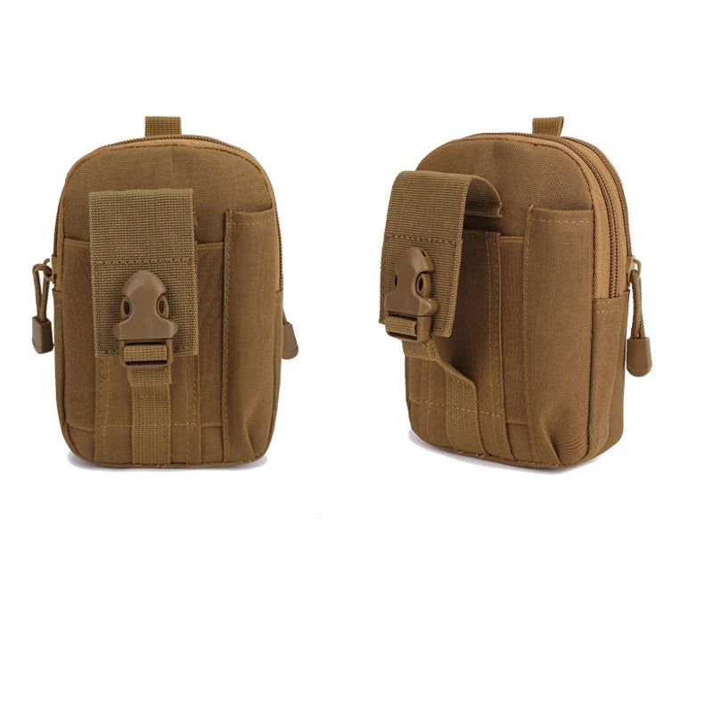 Tactical Molle Pouch Bag - EDC Utility Gadget Waist Bag Pack- Camping Hiking Outdoor Gear - Cell Phone Holster Holder