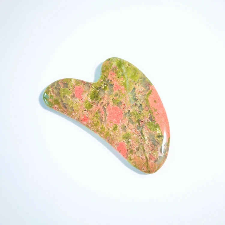 DIY Health Goods Neck Back Body Gua Sha Unakite Guasha Private Label Facial Scraping Massage Tools