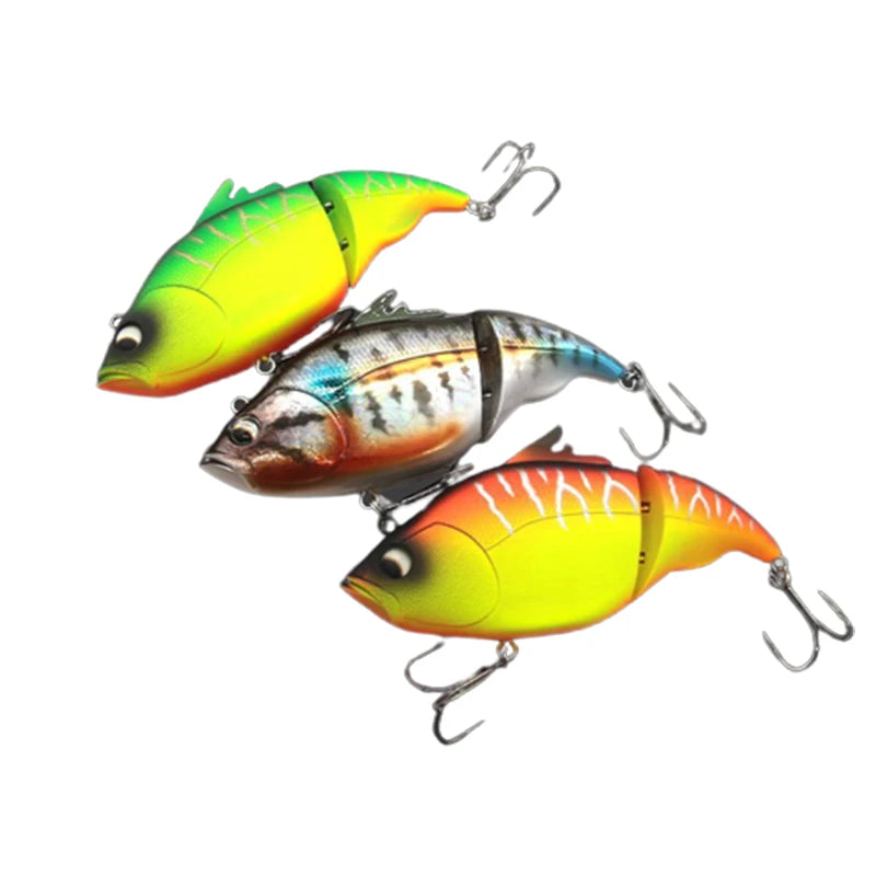 Hot Selling Double Section Crank Lure Submerged Water ABS Metal Fishing Baits for Tuna Salmon Bream for River Stream Fishing