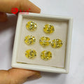 5a Grade Yellow Color Loose Synthetic Oval Cut Cz Stone Cubic Zirconia for Jewelry Setting