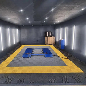 Plastic Garage Floor Tiles for Car Detailing Vinyl Flooring Self Adhesive Tiles Strong and Tough Eco Friendly Best Quality