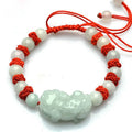 Trendy Jade Hand-carved Pixiu  Handmade Woven Lucky Red Rope Beaded  Wholesale 2020