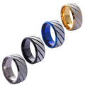 Matte Surface Stainless Steel Finger Ring 8mm Width with No Fade Simple Titanium Steel Wedding Gift for Men and Women