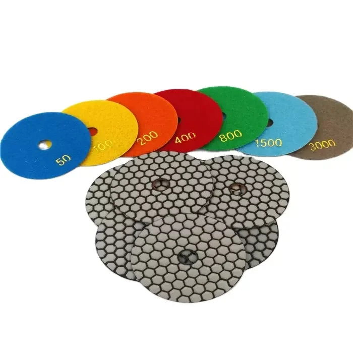 Grinding Polishing Pads Abrasive Polishing Pad Polishing Buffing Pads Diamond Granite Marble Stone Dry Nano 4 Inch Free 3 Years