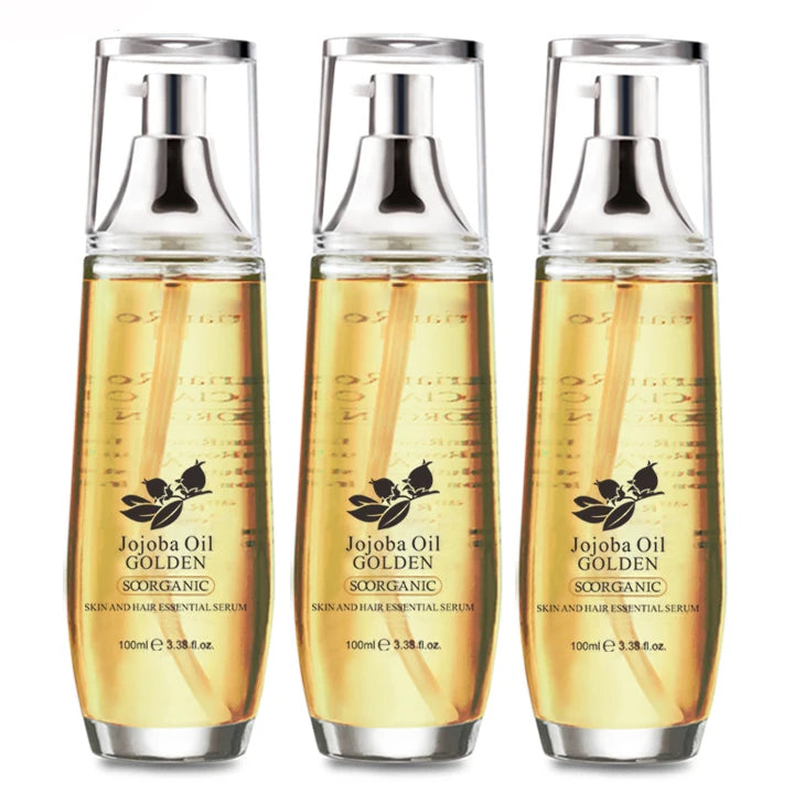 100ml Natural Cold Pressed Perfect Organic Jojoba Oil for Hair Skin Bulk Organic Care Serum