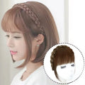 Synthetic Wigs Headband Fashion Braid Hair Hoop with Anti Slip Comb Teeth Supernatural Bang Hair Clip Wig Headband