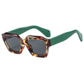 2024 New Arrival Unisex Retro Square Sunglasses Custom Brand Logo Blue PC Frame Polygonal Irregular Sun Glasses