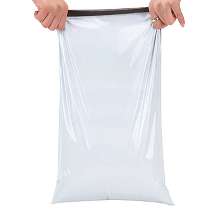 Custom Printed logo White Poly Mailer Bags Courier Plastic Mailing Bags Clothing Packing Shipping Postage Envelope Pouch
