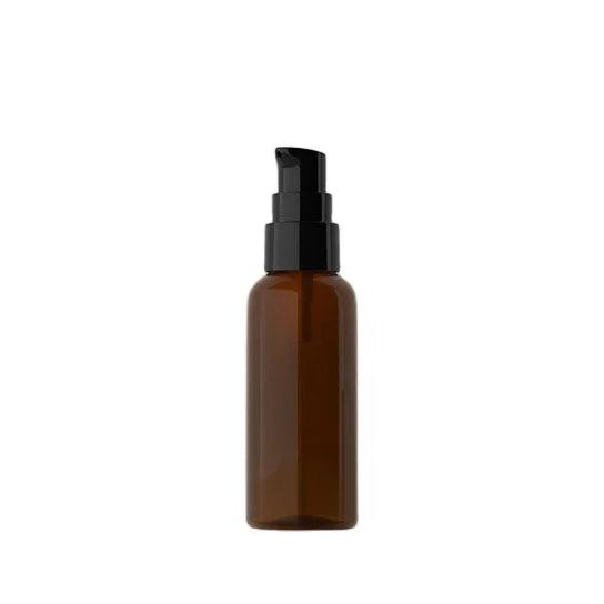 Custom clear PET Bottle with Pump Cosmetic Skincare Round Printing 50ml Lotion Bottle