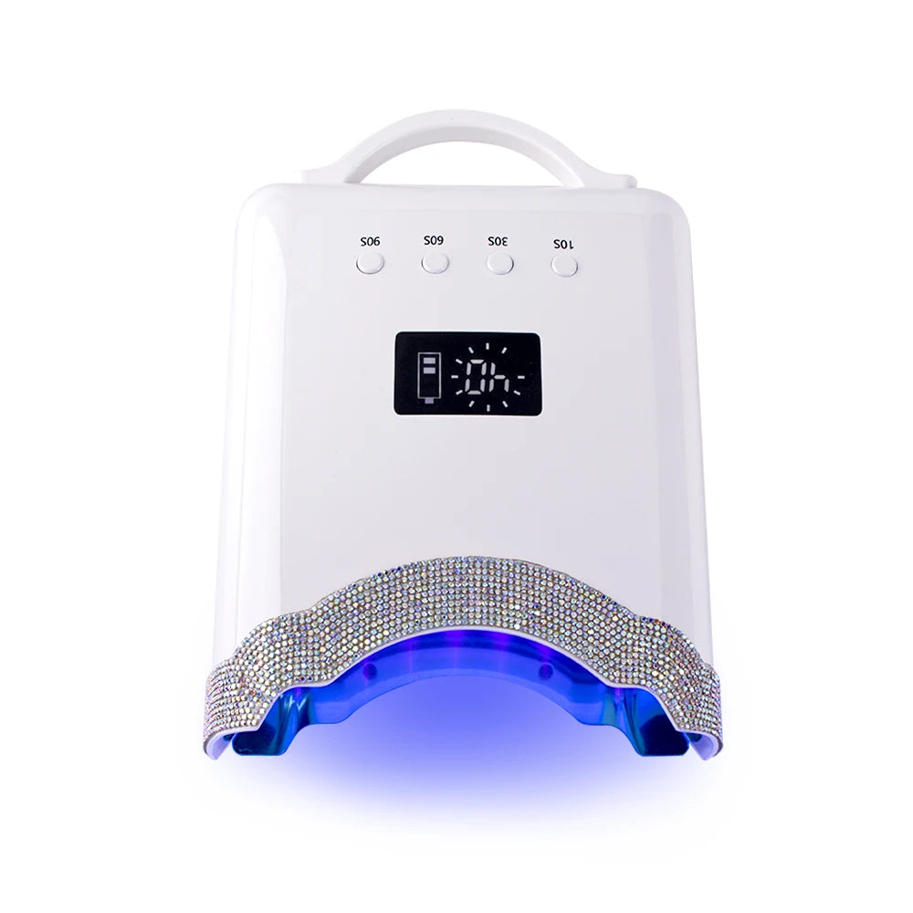 Yaqin 78W White UV Led Nail Lamp Rechargeable Nail Dryer 39pcs Leds Portable Nail Lamp