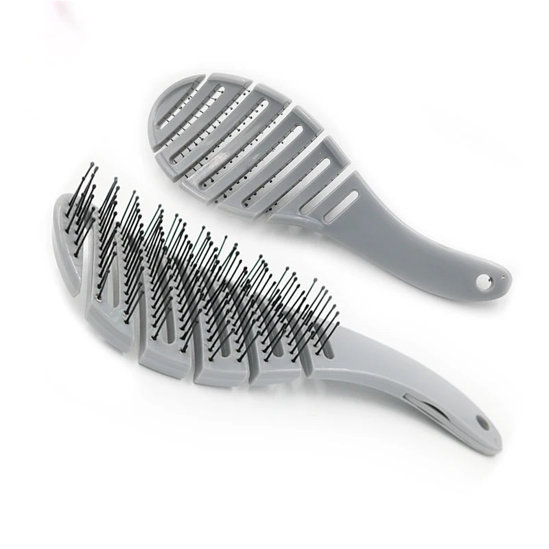 Dry Heat Resistant Bristles  Wet Vent Hair Brush Detangling Curve Vent  Fast Blow Drying  Hair Brush Styling Comb
