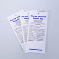 Custom Elastic String Hang Tags Waterproof and Wear Resistant for Bag Garment Maintenance Safety Equipment Status Repair Tags