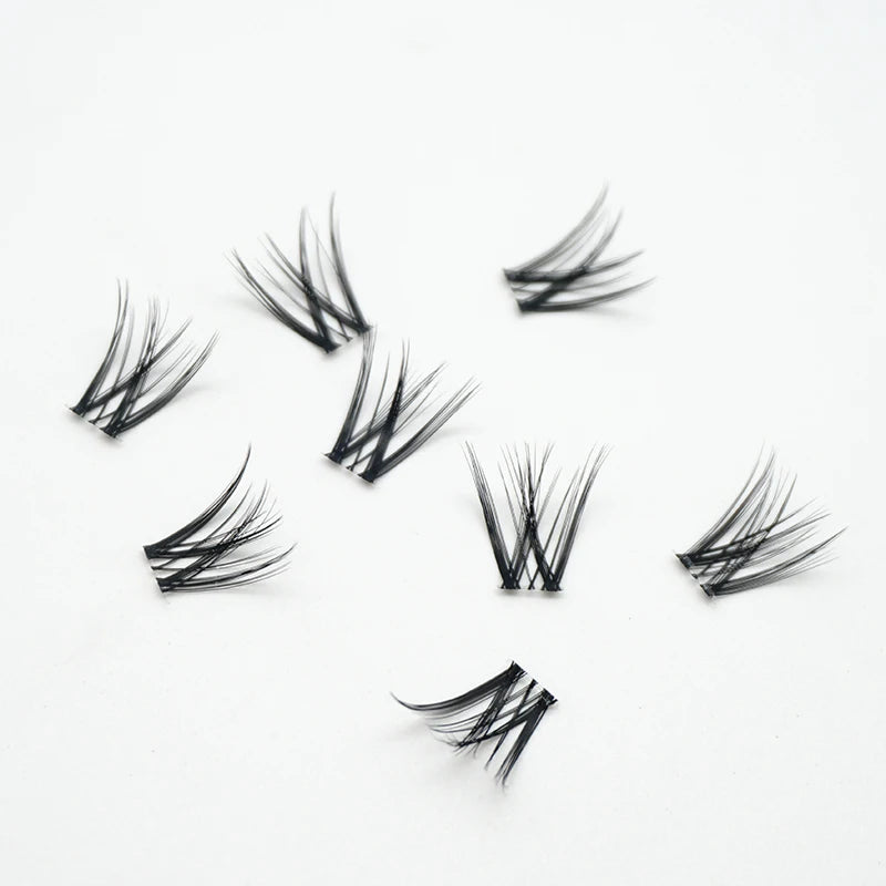 Private Label Individual Tray Lash Extension Kit DIY Segmented Lashes Cluster