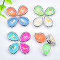 10*14mm Tear Drop Shape Glass Rhinestone With Claw Setting Sew on Strass Crystal Metal Base Button Garment Accessories