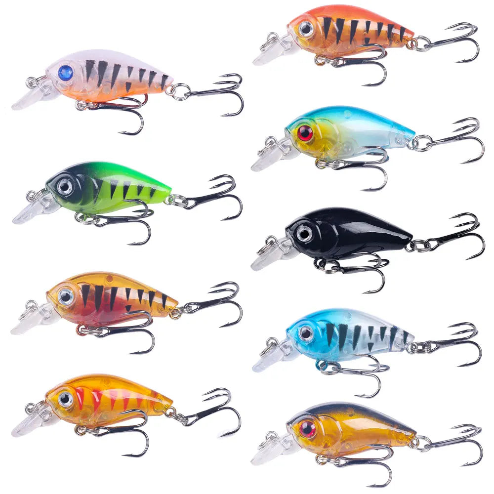 Hengjia Saltwater Fishing Lures Cranks Bait Small Hard Plastic Swim Crank Bait