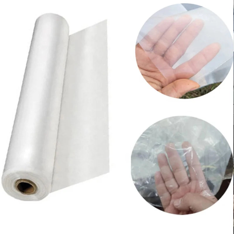 Agricultural PE Double Layer 0.05mm Thick Large UV-resistant Clear Plastic Film Single-Span Greenhouse Cover