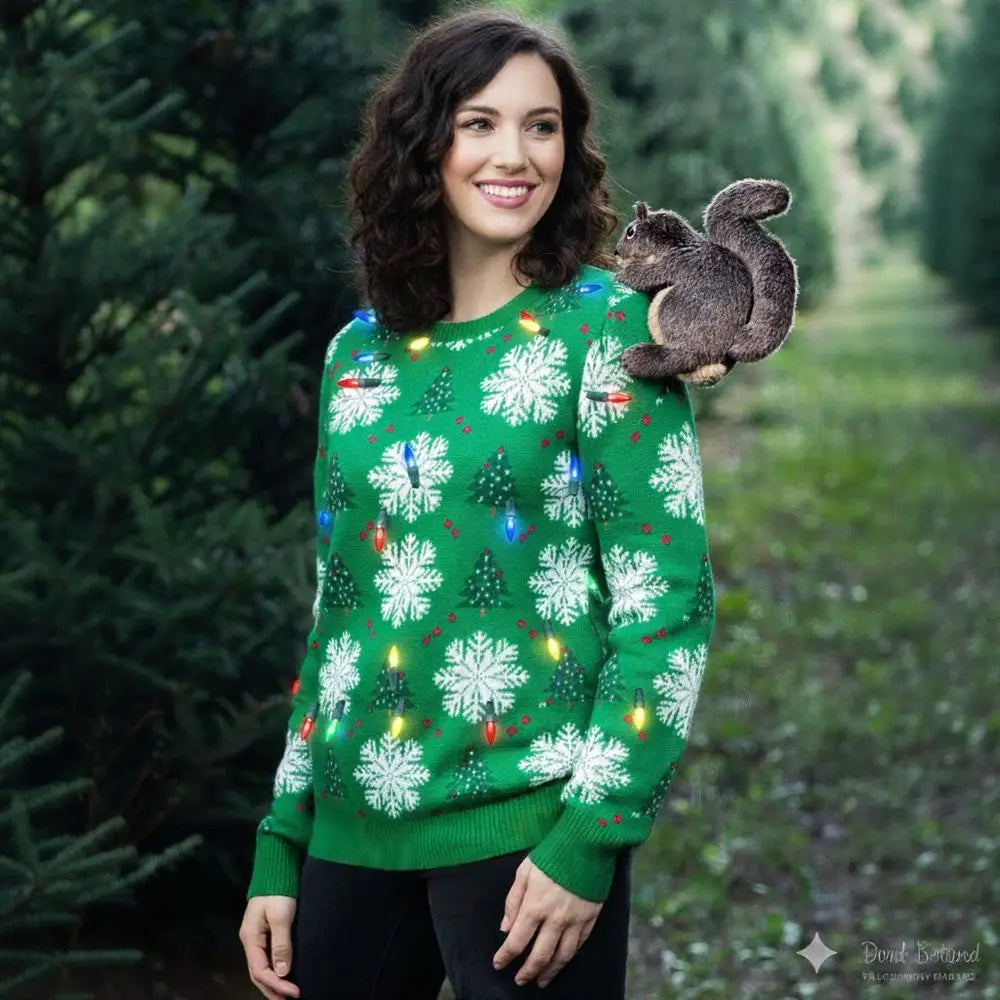 2026 Manufacturer Custom 3D Elk Anime Funny Christmas Tree Sweater Woman Ugly Celebrity Carnival Christmas Jumpers Women