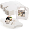 Manufacturer Supply High Quality Portable White Tall Cake Boxes 3-Tiered Kraft Paper Food Grade UV Advantageous