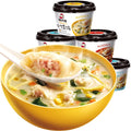 Sister Gu Small Wonton Noodle Cup 68g 73g Tube Bone Thick Soup Shrimp Instant Food Gluten-Free Low-Carb Rice Bulk Bagged Boxed