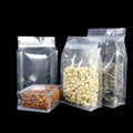 Matt Transparent Flat Bottom Package Pouch Ziplock Plastic Clear Bag for Food Cookies Spices MegaBDM