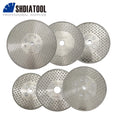 SHDIATOOL 4''/4.5"/5''/7''/9'' Both Side Electroplated Diamond Cutting&Grinding Blade M14 Flange Coated Diamond Abrasive Disc