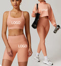 Custom Made Your Own Design Nylon Womens Clothing Spandex Gym Fitness Yoga Wear Set Clothing
