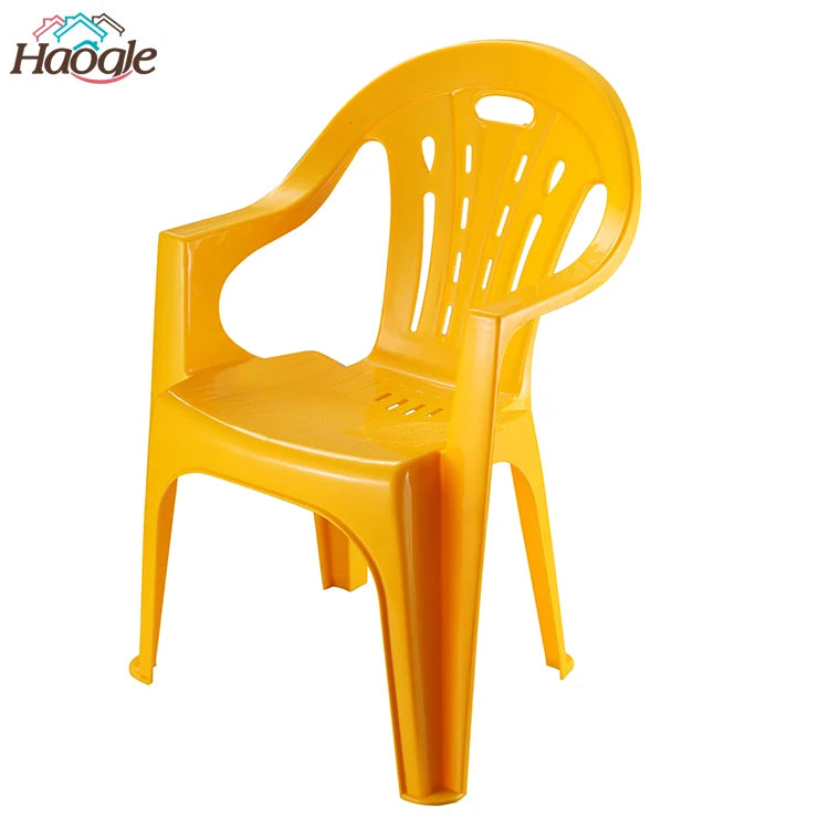 Haogle Factory Supply Colorful Dining Chair Household Furniture Outdoor Garden Plastic PP Chair Banquet Beach Chair