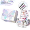 JTING New Bottles Unique Color Caps 24color Reflective Disco Gel Collection Set Box Super Shiny Reflective Disco Gel Nail Polish