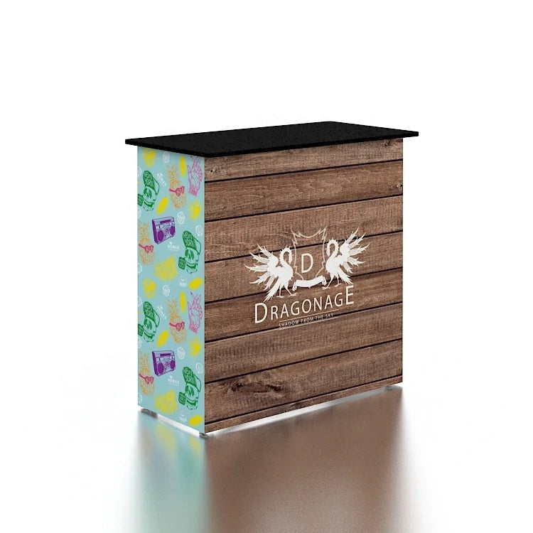 Tool Free Aluminum Advertising Fabric Print Pop up Promotion Counter