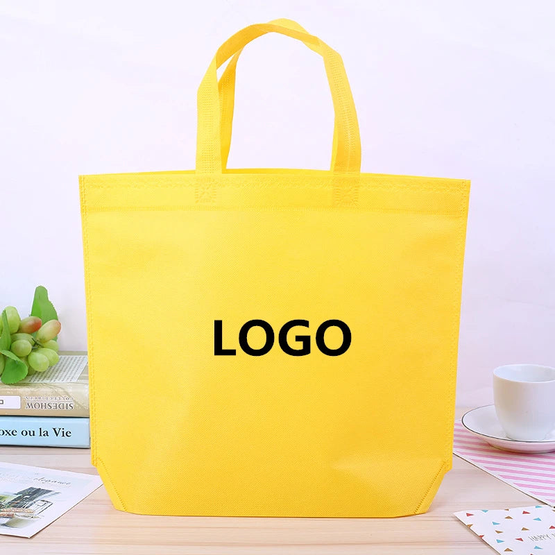 Promotional Shopping Tote Fabric Polypropylene Laminated pp Non Woven Bag with logo Custom in Stock