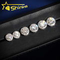 Hot Sale Cluster Stud Earring Fine Jewelry Gold Plated 925 Sterling Silver Iced Out VVS Diamond Moissanite Earrings