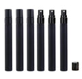 Pen Shape Tube 5ml 10ml Matte Black Glass  Perfume Bottle  Refillable Mist Spray Glass Bottle