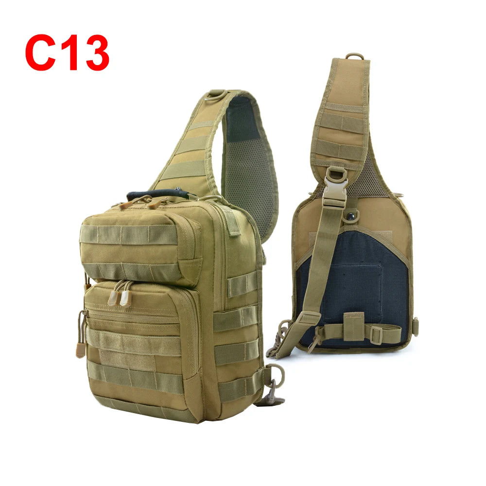 Outdoor Shoulder Bag Sports Climbing Sports Chest Bag for Hiking Camping Hunting Daypack Fishing Tactical Backpack