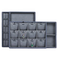 Jinsky Popular Jewelry Display Trays Gray Pendant Display Ring Tray Simple Modern Jewelry Display Trays