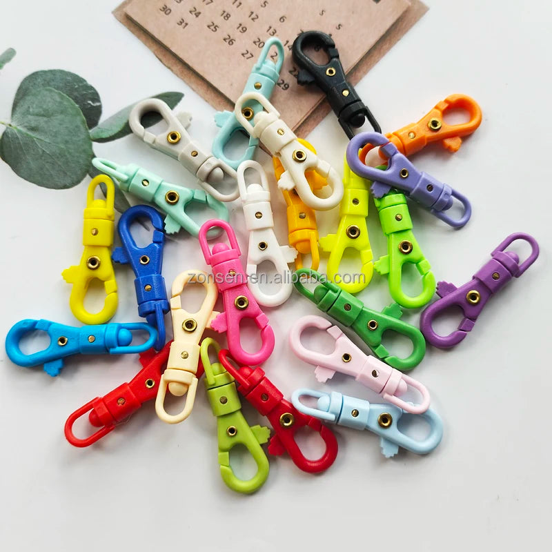 23 Colors KAM Plastic Lobster Hook Buckle POM Rotating Trigger Snap Hook Keychain Clasp for Bags Paracord Strap