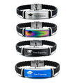 Qiuhan  Personalized  Engraved Name  Bracelet Graduation Season Inspirational Jewelry Graduates Gift