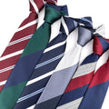 Classic Plaid Neck Ties for Men Casual Suits Tie Gravatas Stripe Blue Mens Neckties for Business Wedding 8cm Width Men Ties