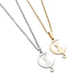 G869 Jewelry Stainless Steel Necklaces for Women Man Dolphin Arrow Cat Moon Pendant Gold and Silver Color Pendant Necklace