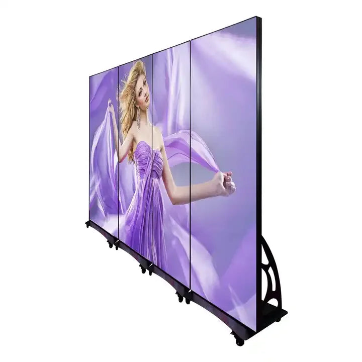 Full Color Case Wifi Control Brochure Led Display P1.86 P2 P2.5 Poster Stand Customized OEM Indoor Video Led Poster