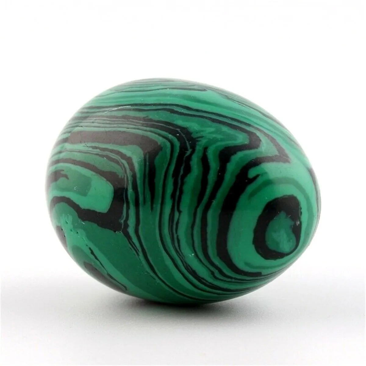 Natural Green Malachite Crystal Gemstone Healing Sphere Ball Ornament 30*20mm