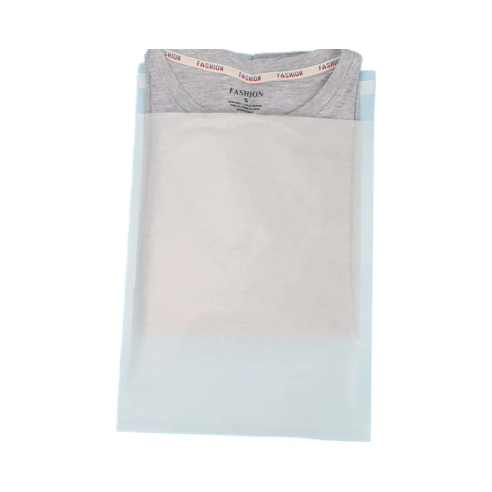 Eco-Friendly Recyclable Bio-Degradable Glassine Paper Bag Custom Logo Apparel Garment Clothing Packaging for Shoes for