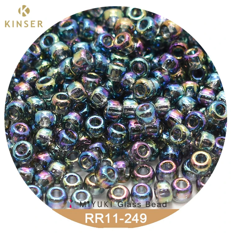 Miyuki Round Rocailles 11/0 Beads 2 mm [22 Color Transparent  Rainbow ]10g Pack