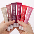 Custom Pink Organic Natural Lip Balm Set for Female Private Label Glitter Lips Plumper Lip Gloss Wholesale Bulk