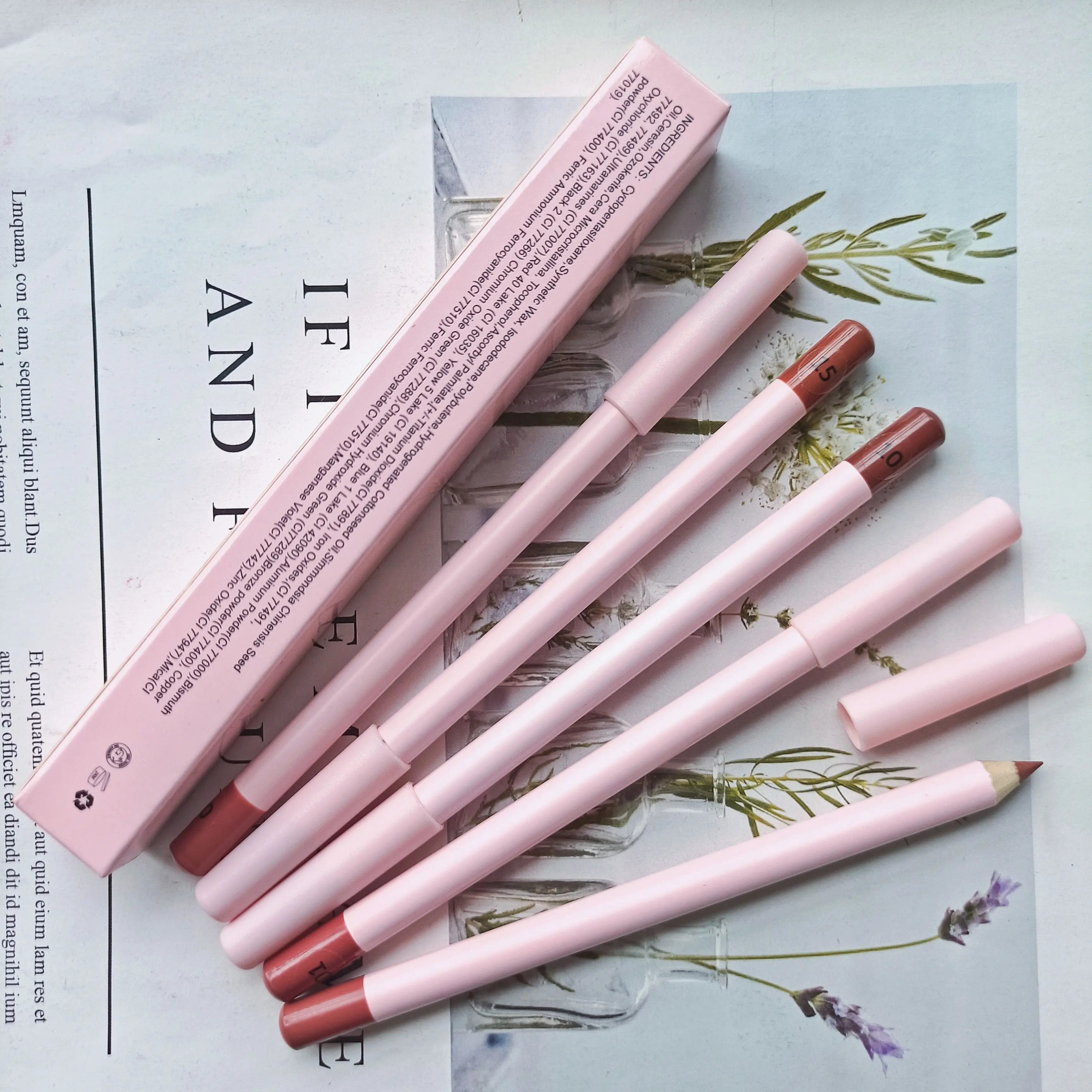 Best Selling Waterproof Velvet Matte Lip Liner High Pigmented Cream Lipliner Vegan Cruelty Free Lip Liner Pencils