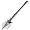 Heavy Duty Folding Emergency Shovel Stainless Steel Survival Entrenching Tool Multi-Function 16-in-1 Ergonomic Grip Black Car