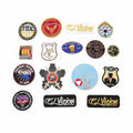 OEM ODM Factory Custom Metallic Thread Embroidered Logo Patches With Iron on Backing